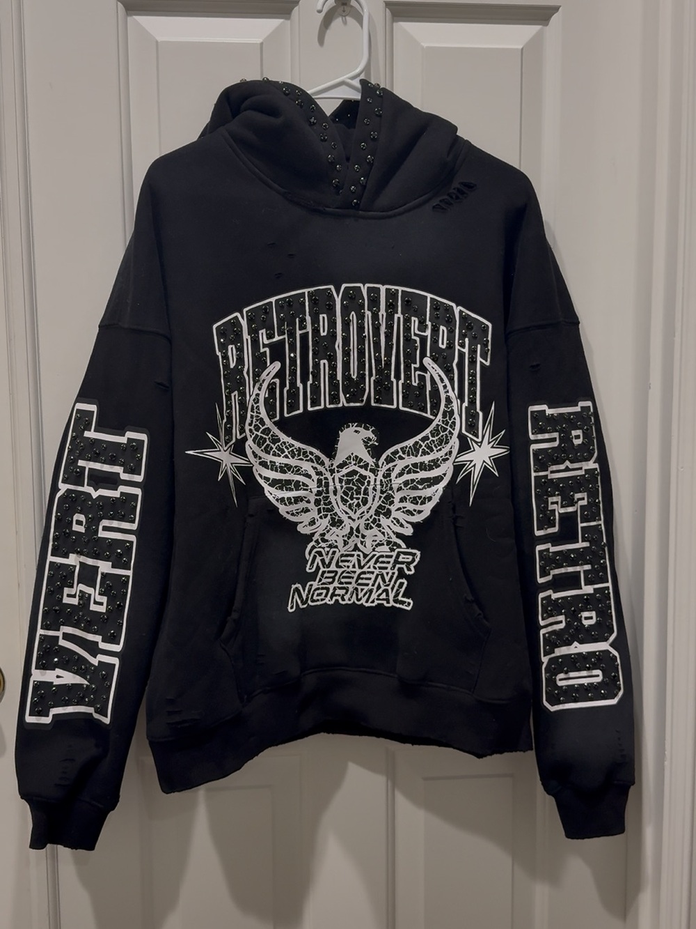 NWT Retrovert Studded Graphic Hoodie